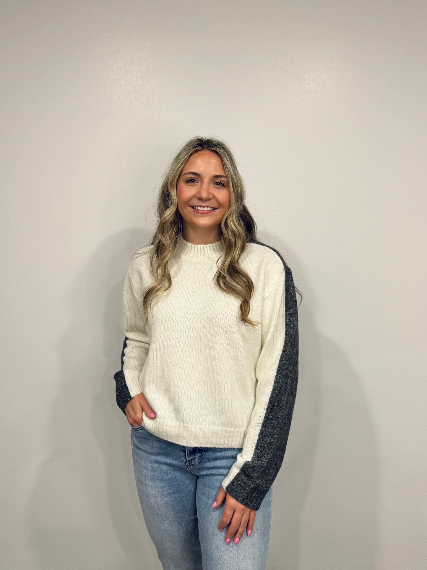 Elan Color Block Sweater