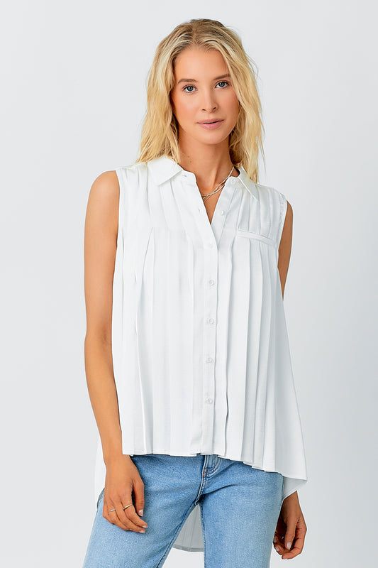 Sleeveless Blouse Off White