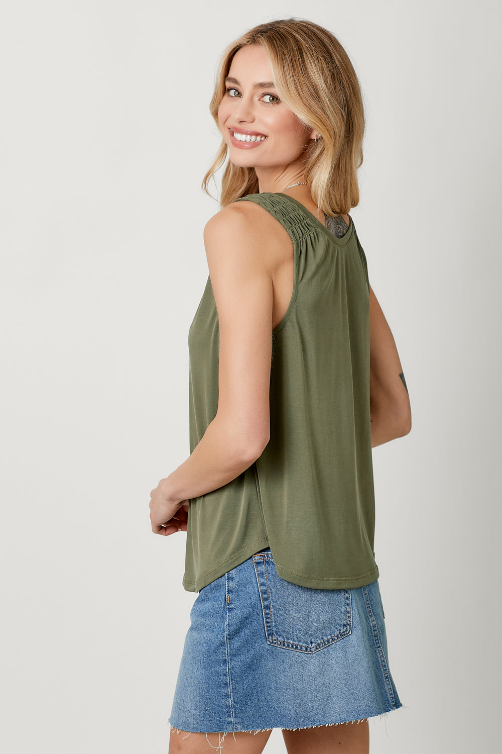 Modal Smocked Tank - 2 colors