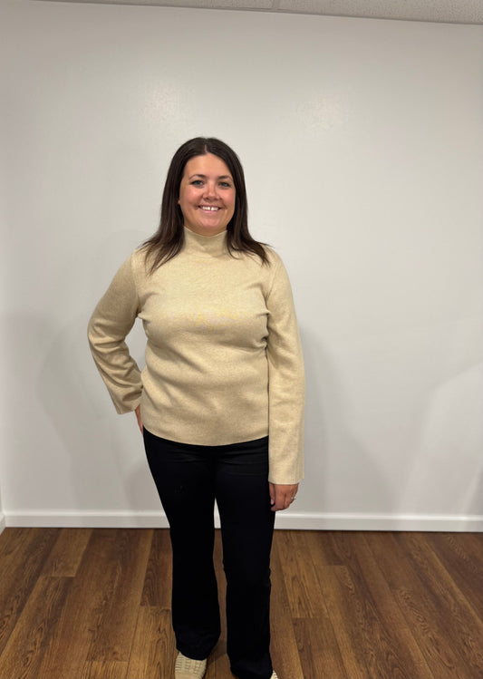 Tribal Latte Funnel Neck Sweater