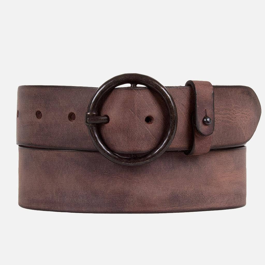 Rugged Leather Belt Women