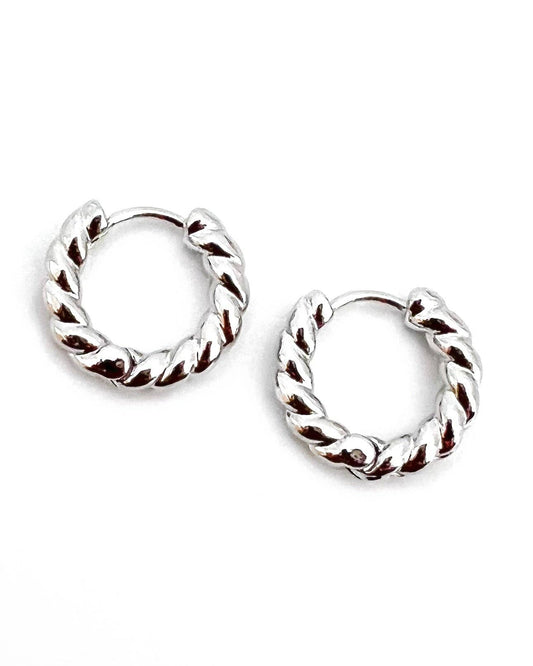 Eunice Twisted Hoop Earrings || Choose Color