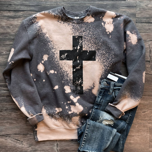 Bleached Cross Sweatshirt