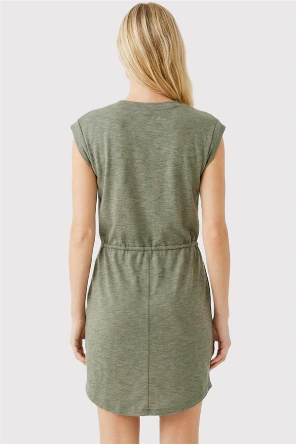 Light Olive Drawstring Dress