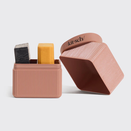 2-Compartment Travel Case - Terracotta