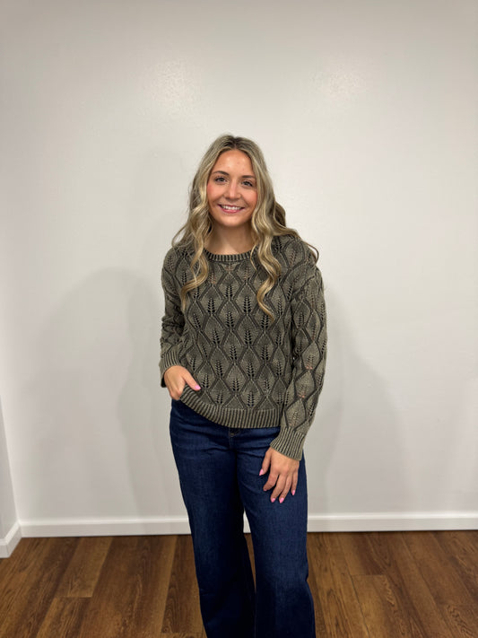 Dex Washed Khaki Sweater