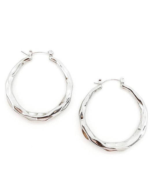 Elvie Hoop Earrings || Choose Color Silver Gold