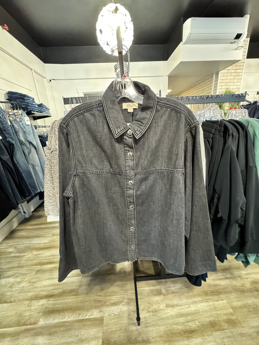 Elan Black Wash Shacket