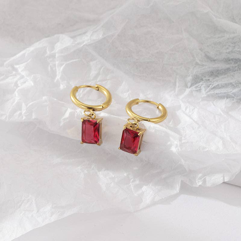 Retro Square earring