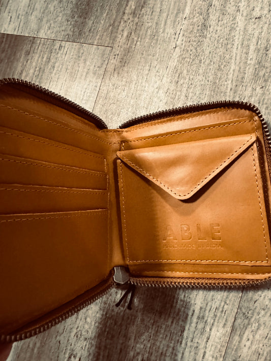 ABLE small zip around wallet