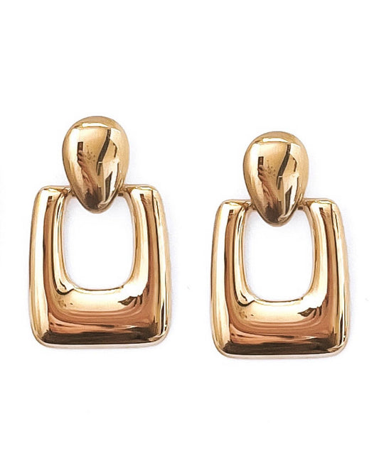 Eloisa Vintage Button Stud Earrings