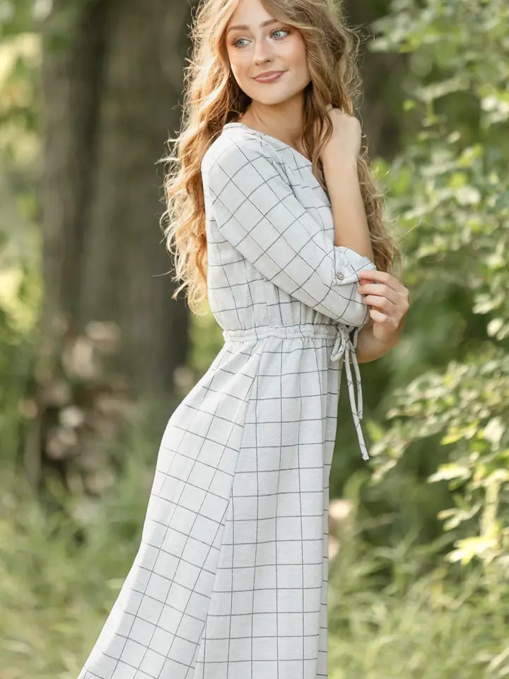 Monica Tie Waist Midi Dress