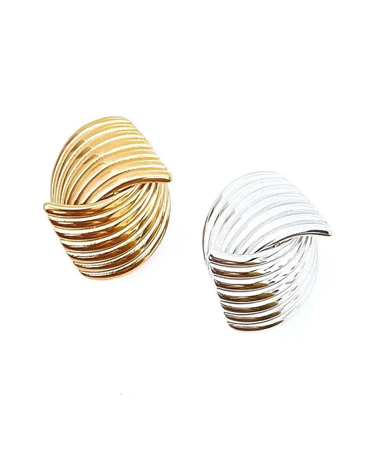 Emari Button Style Stud Earrings || Choose Color