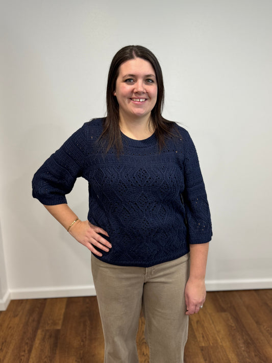 Tribal Bell Sleeve Sweater