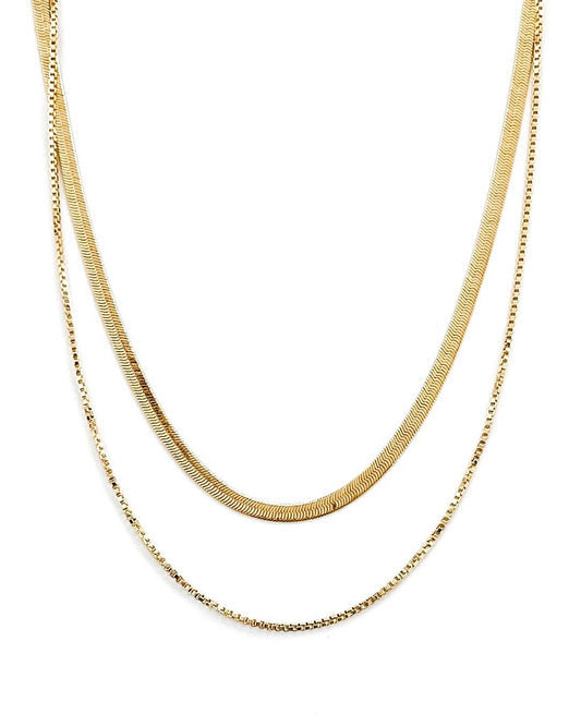 Lookie Double Strand Snake Necklace