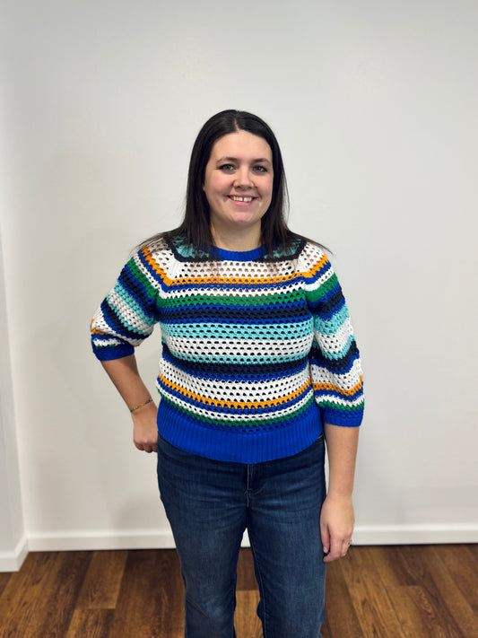 Tribal 3/4 Sleeve Sweater