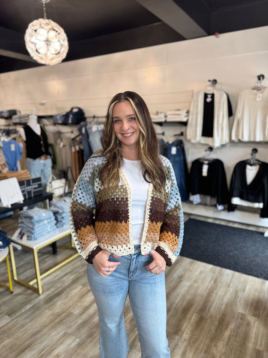 Elan Stripe Cardigan