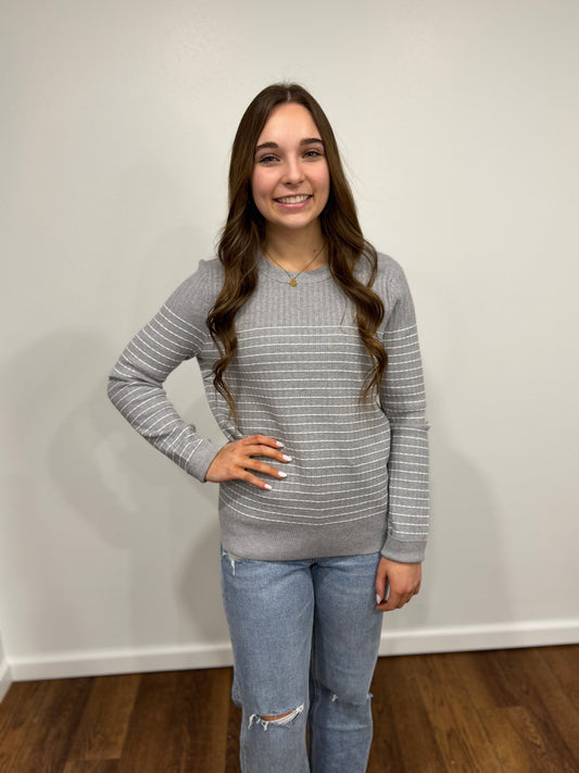 Heather Grey Crew Top