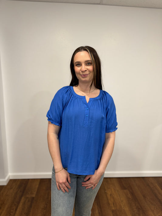 Liverpool Cobalt Blouse