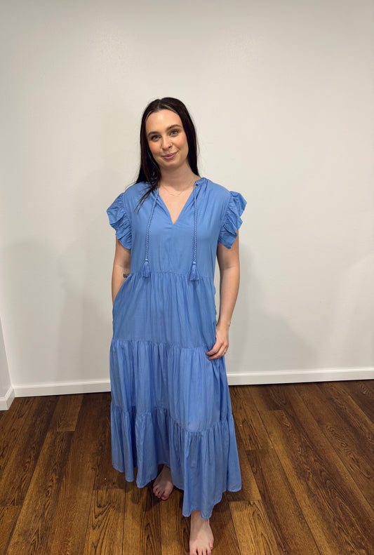 Elan Blue Maxi Dress