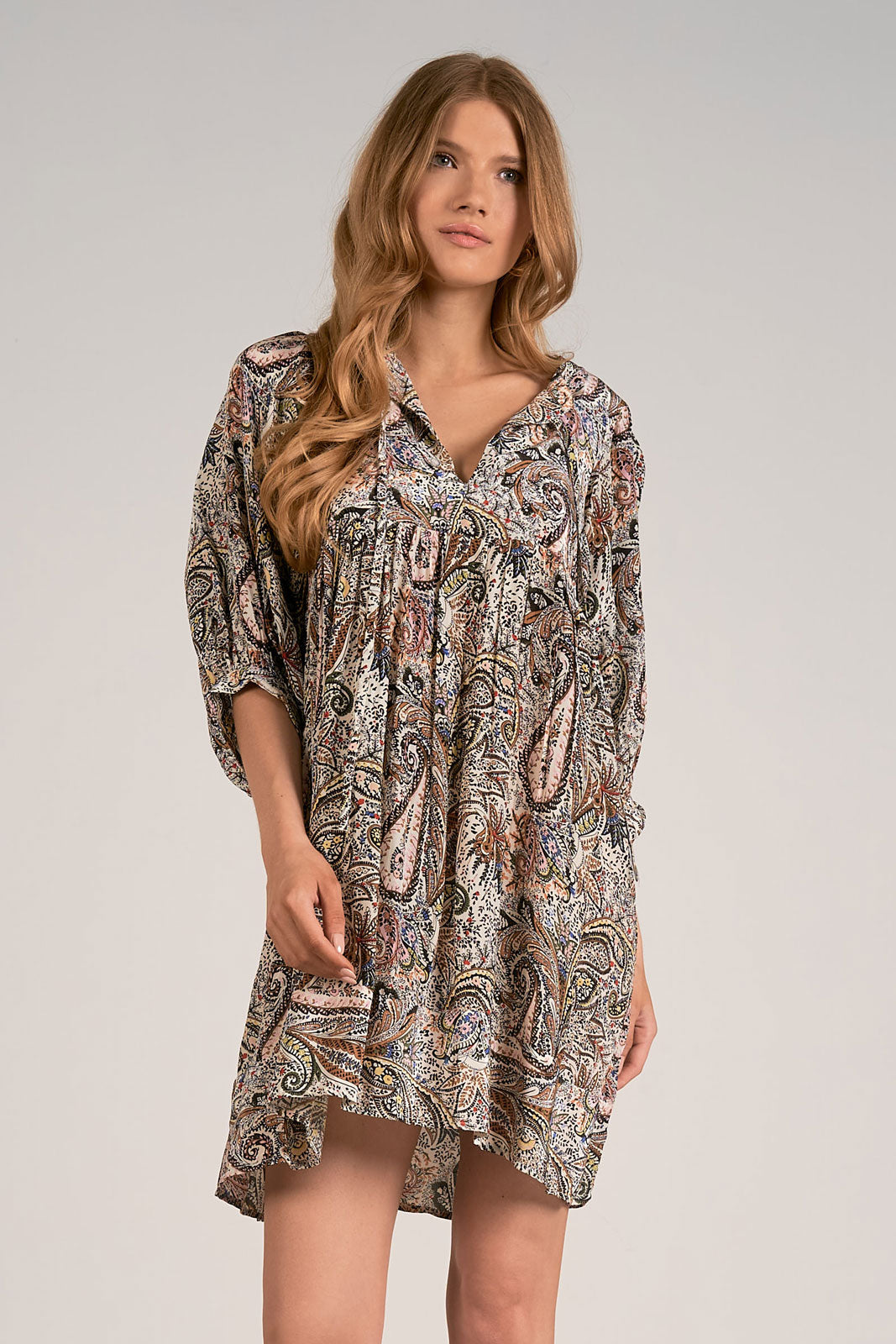 Elan Paisley Dress