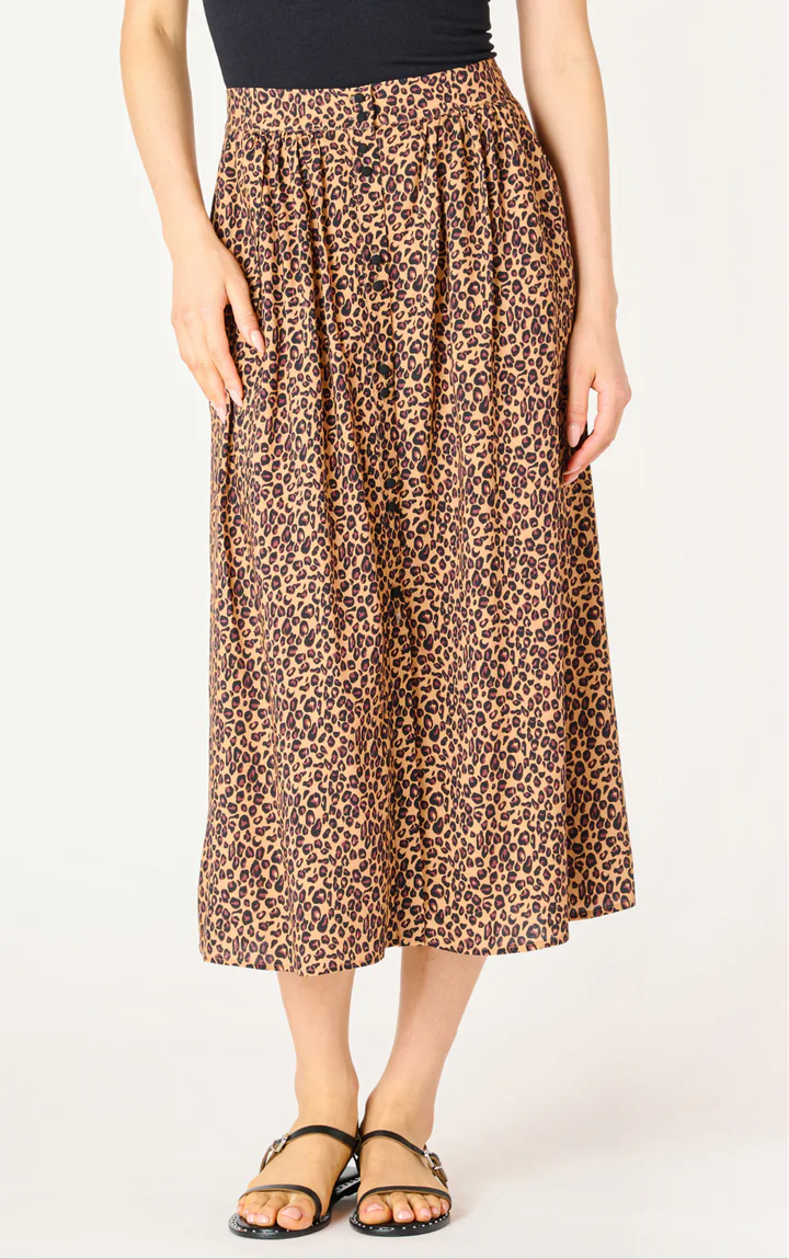 Leopard Midi Skirt