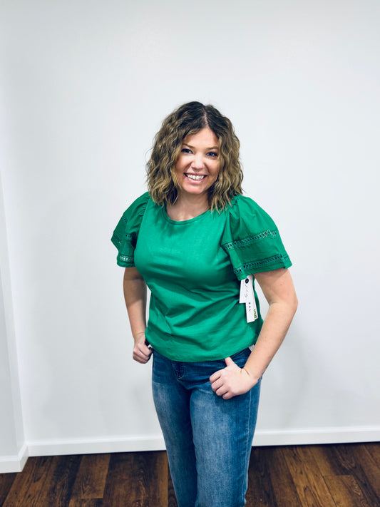 Tribal Flutter Sleeve Top