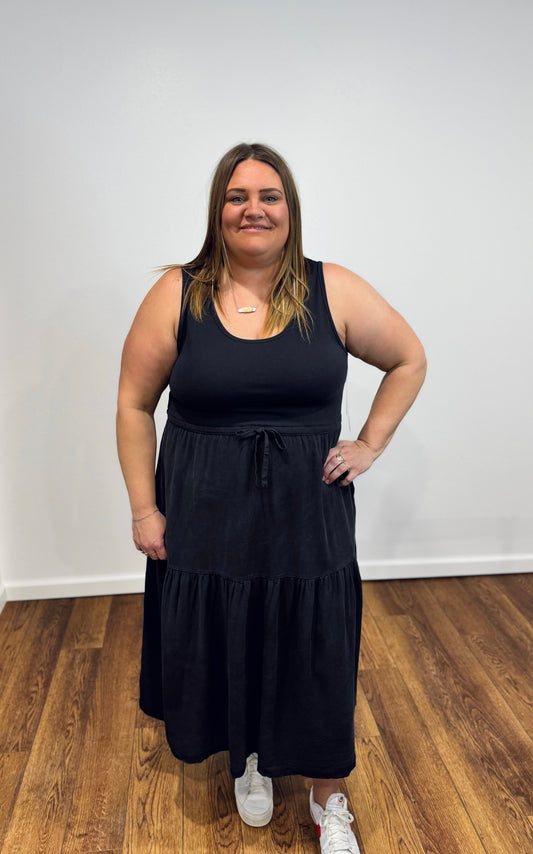 Tribal Mixed Media Maxi Dress