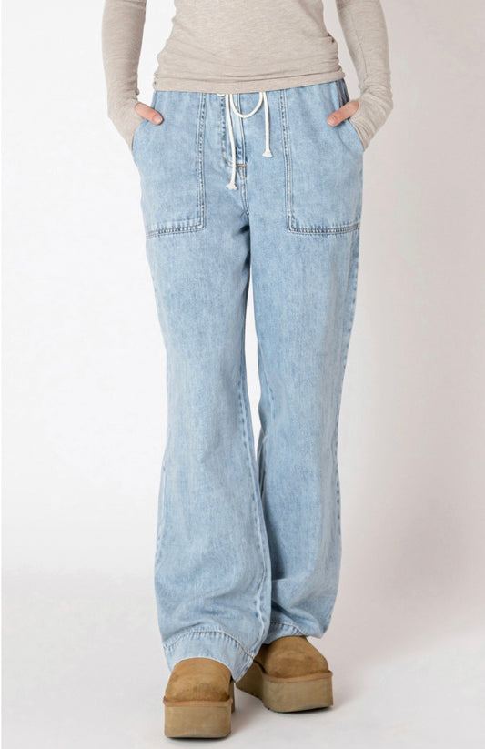 DEX Washed Wide Leg Pant