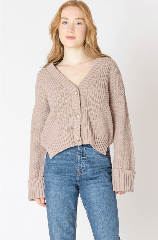 DEX Taupe Cardigan