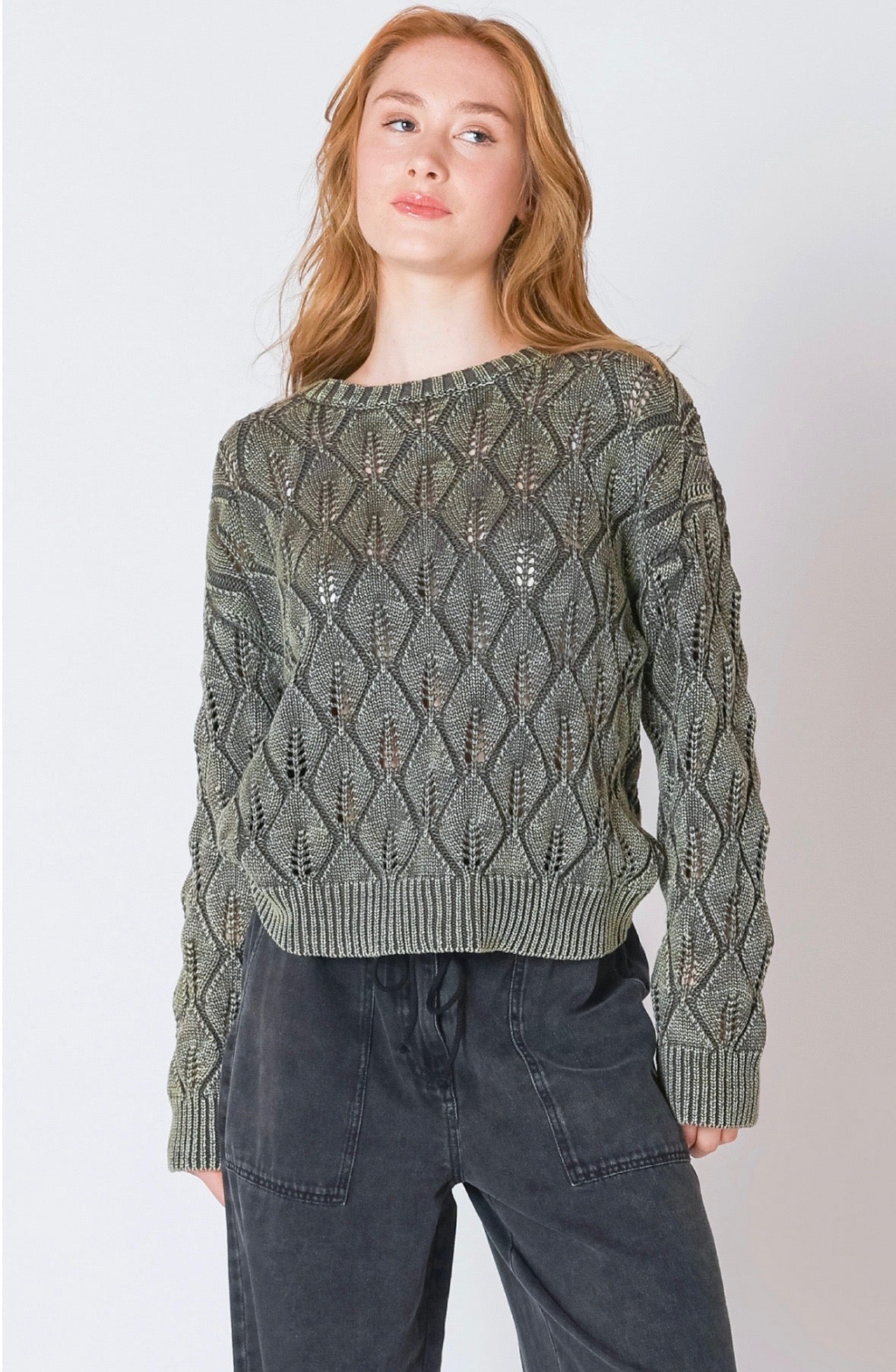 Dex Washed Khaki Sweater