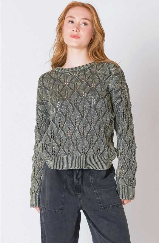 Dex Washed Khaki Sweater