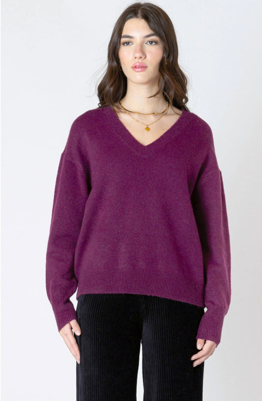 Dex Plum Sweater