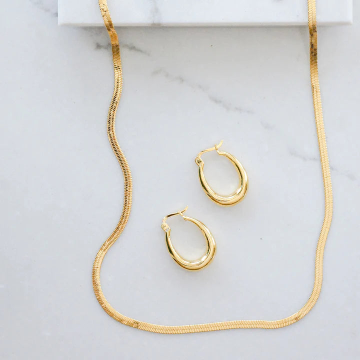 Herringbone Gold Necklace