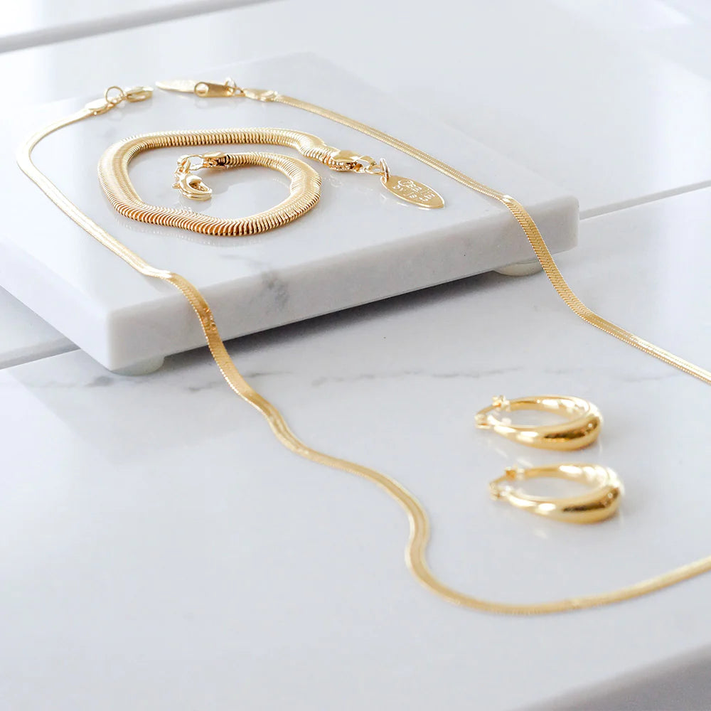 Herringbone Gold Necklace