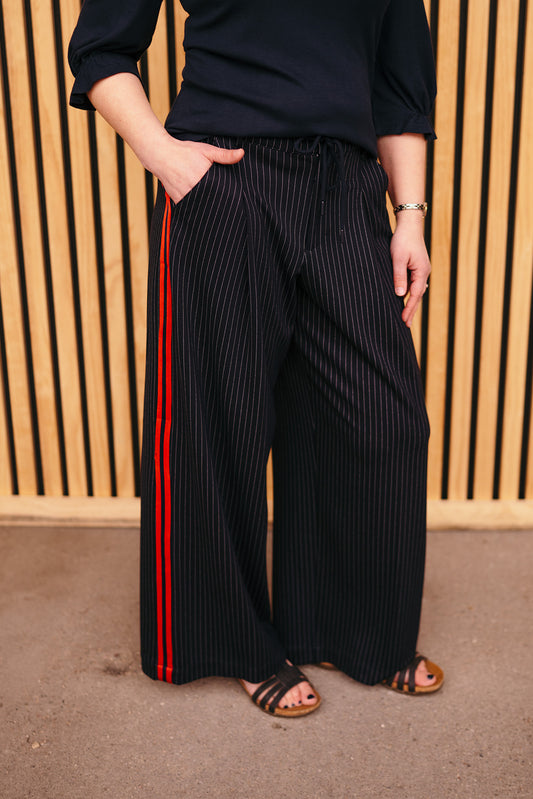 Liverpool Pleated Stripe Trouser