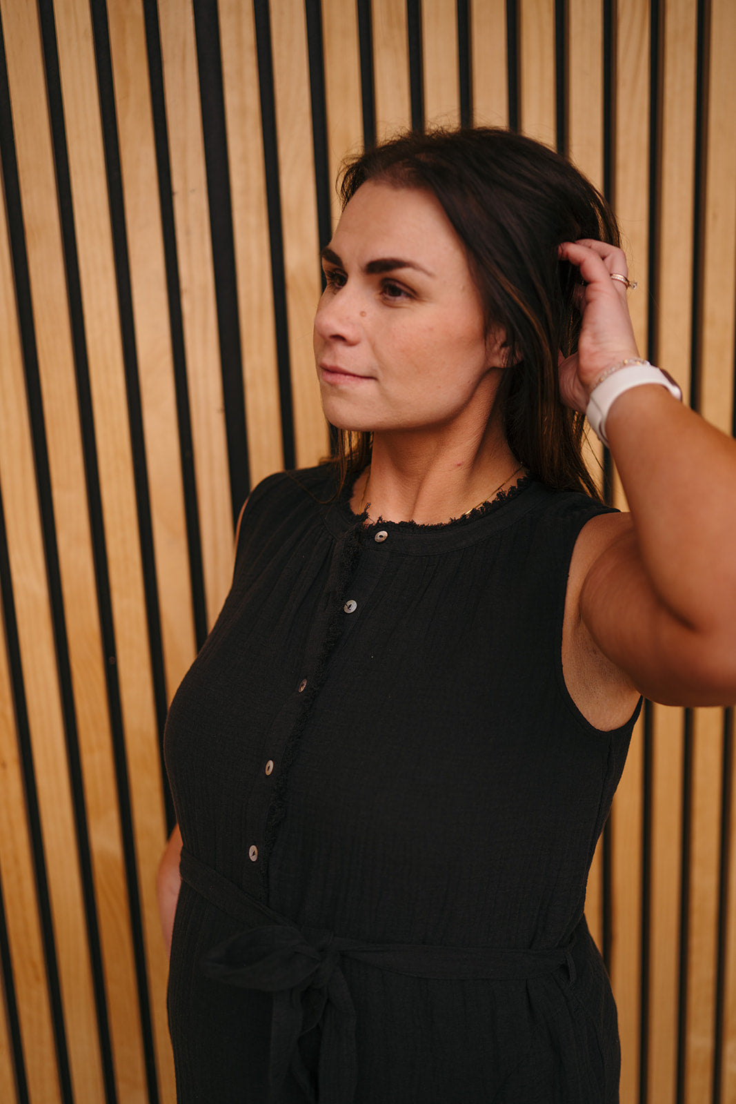 Tribal Black Maxi Dress