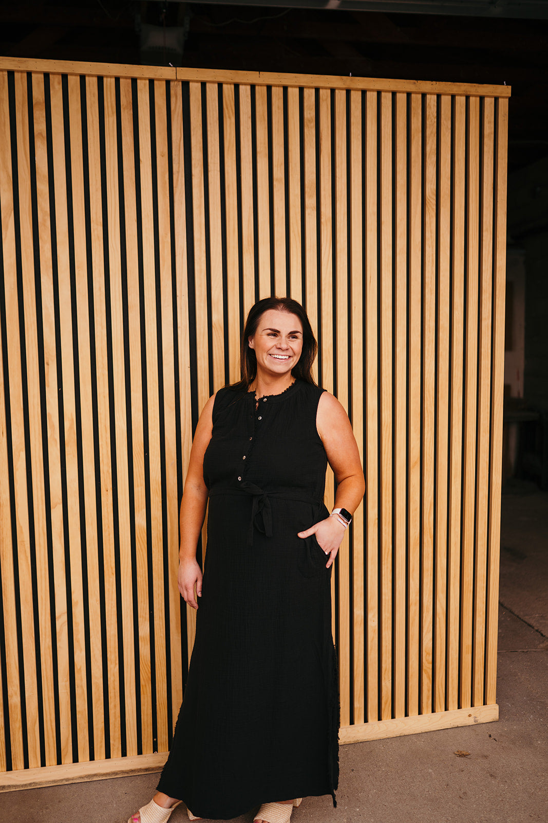 Tribal Black Maxi Dress