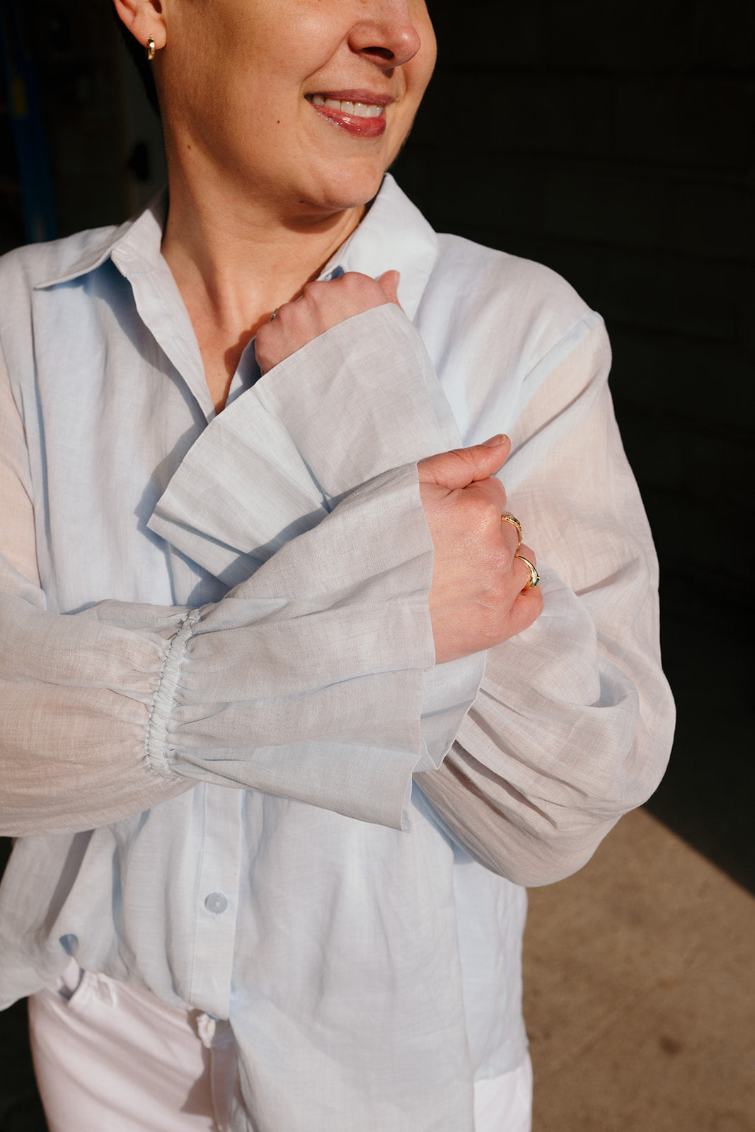 Elan Light Blue Button Down Shirt