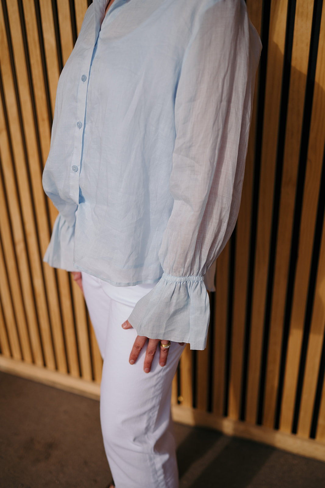 Elan Light Blue Button Down Shirt