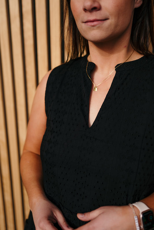 Elan Black Dress