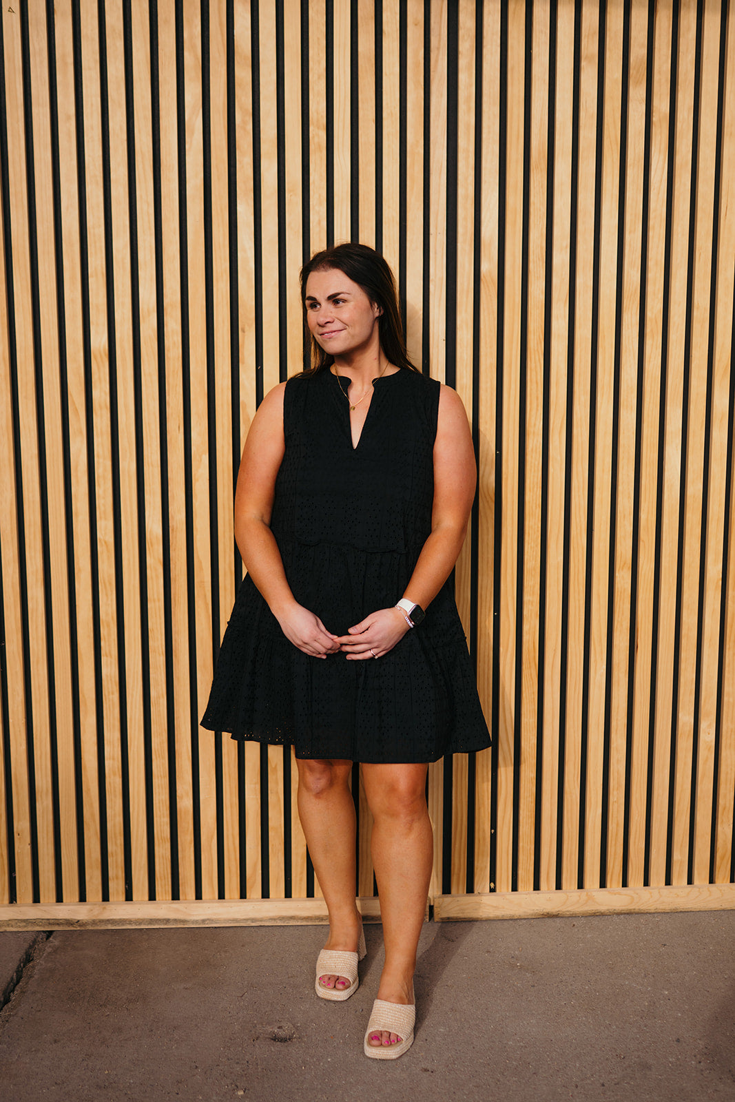 Elan Black Dress