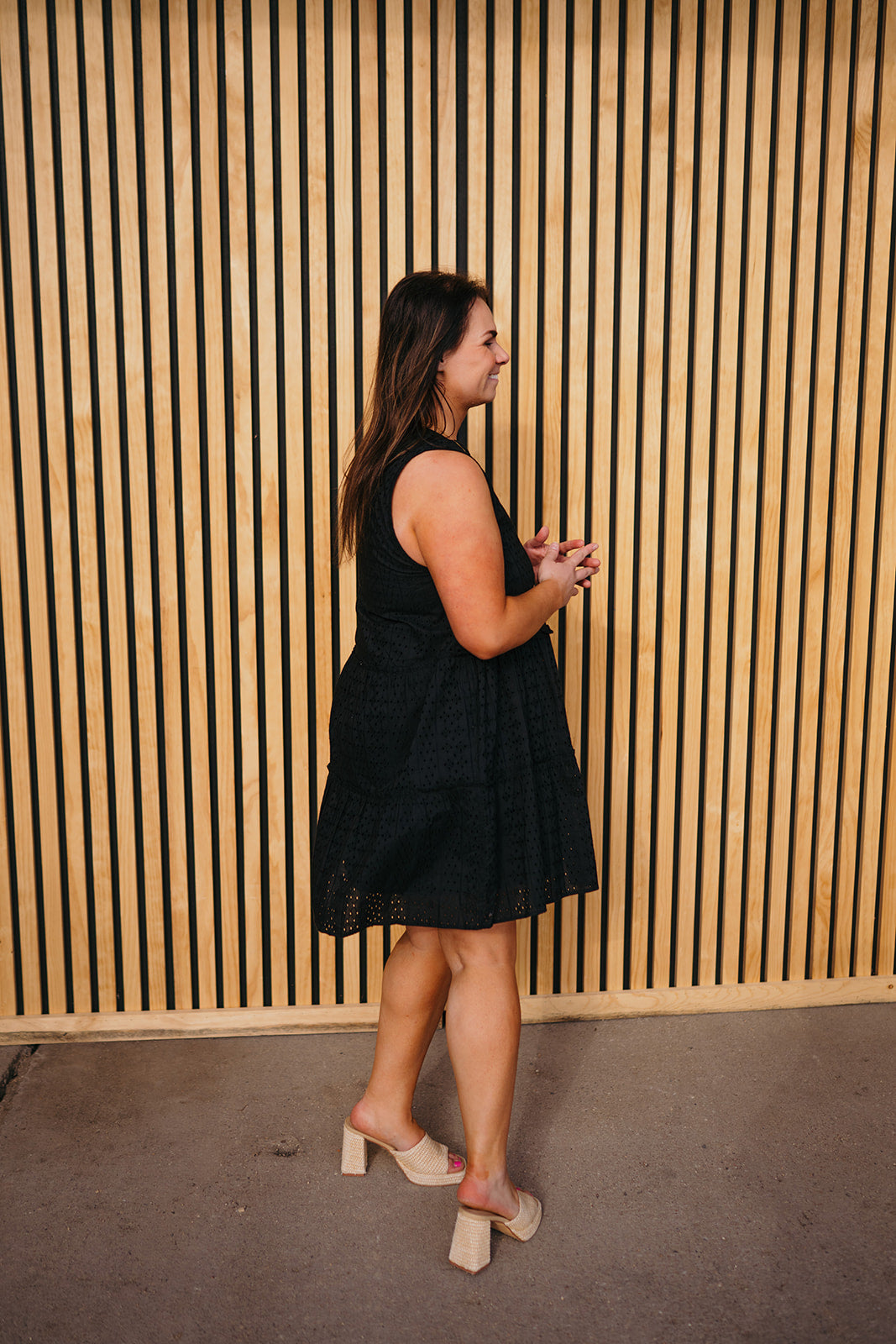 Elan Black Dress