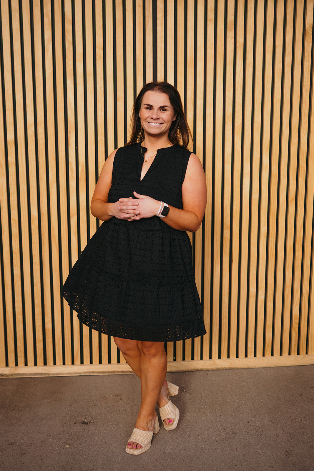Elan Black Dress