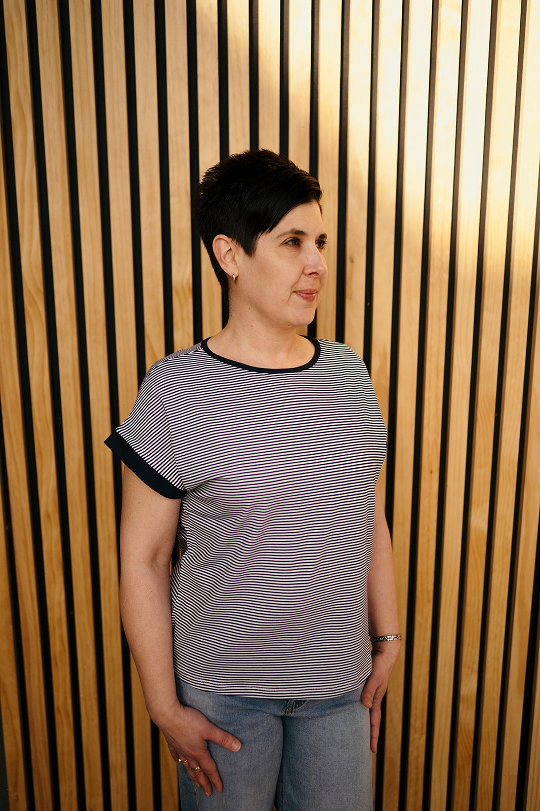 Navy Stripe Tshirt