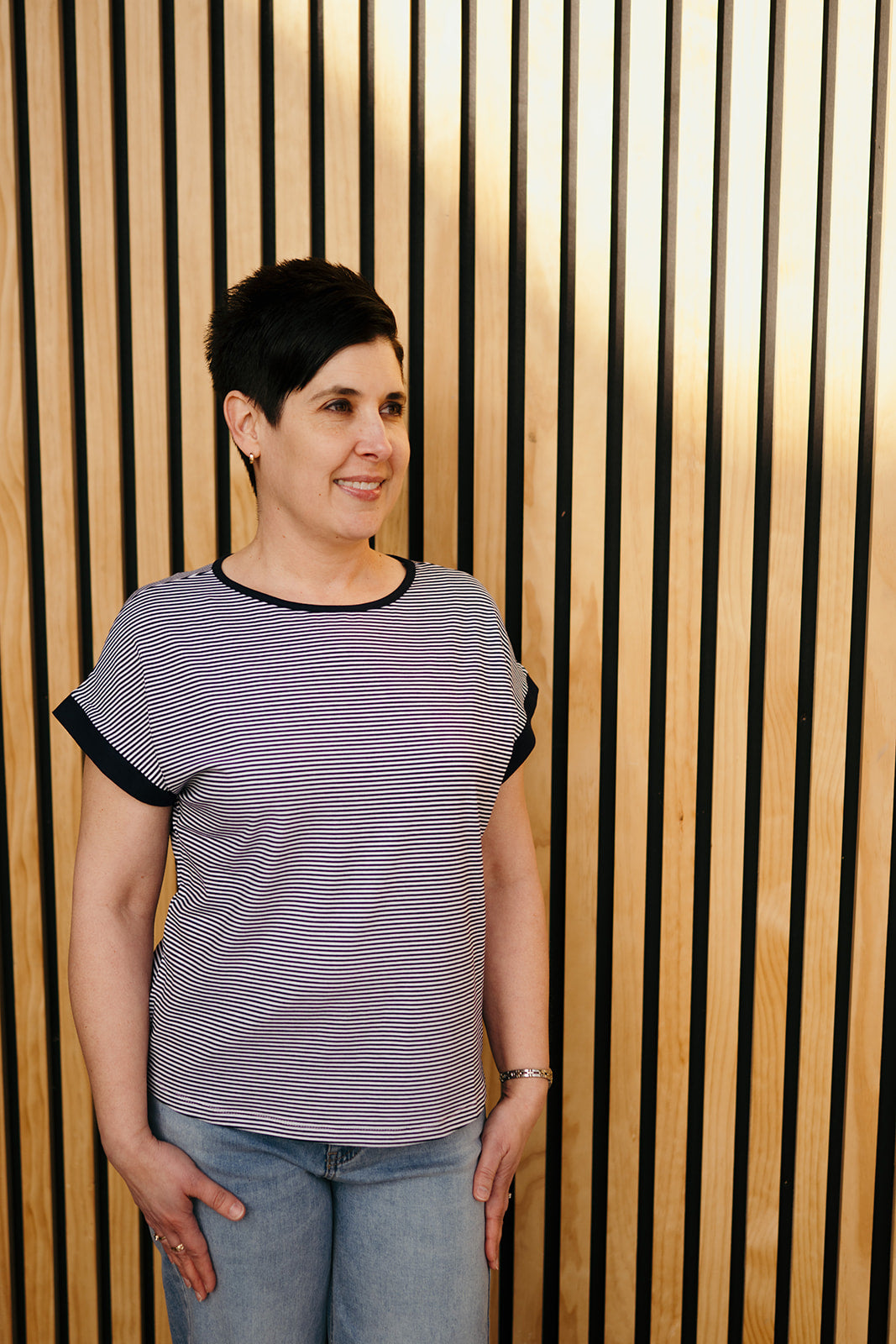 Navy Stripe Tshirt