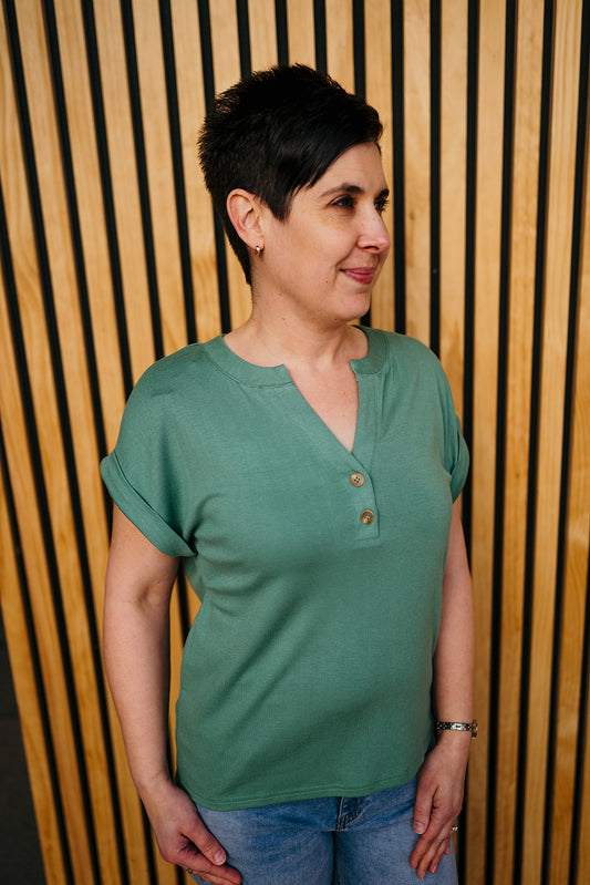 Green Henley Tshirt