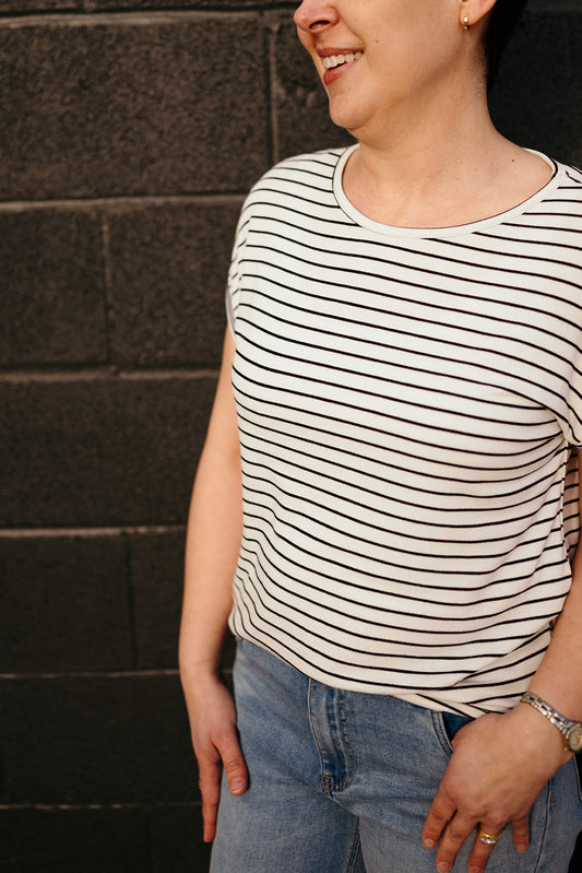 Stripe Varsity Tshirt
