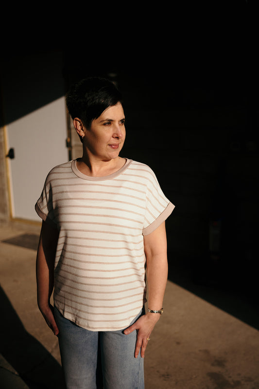 Taupe Two Tone Tshirt