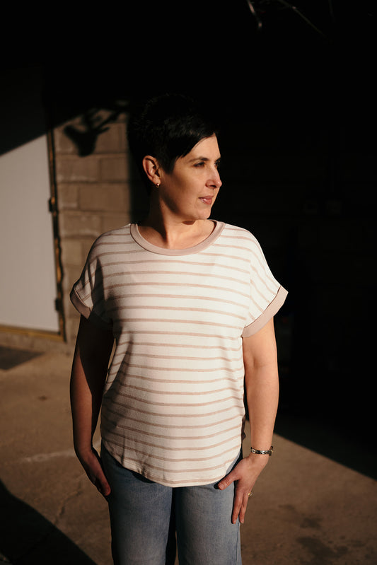 Taupe Two Tone Tshirt